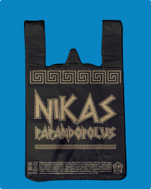 Майка ПНД 30+16х55 Nikas черная (1500 шт) 20 мкр